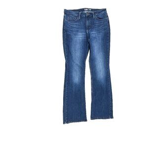 Lee Regular Fit Bootcut Mid Rise Women's size‎ 12 Dark Wash Blue Denim Jeans